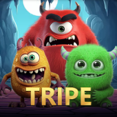 Tripe black scatter cards game icon